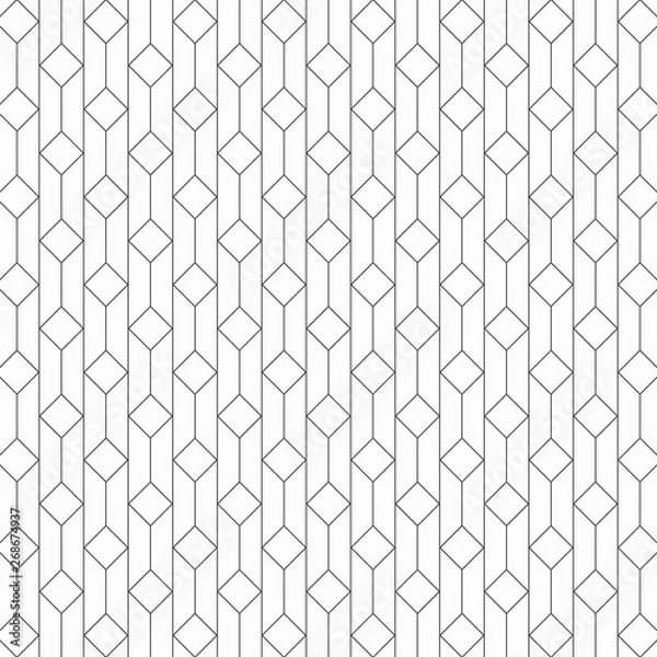 Fototapeta geometric vector pattern for fictitious embroidery designs, repeating with geometric linear and square diamond shape. pattern is on swatches pattern