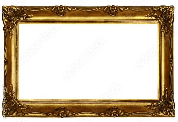 Obraz old sculpted golden frame #2