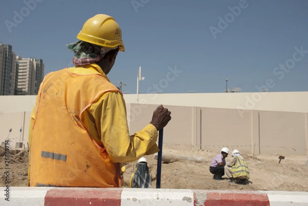Obraz workers in dubai