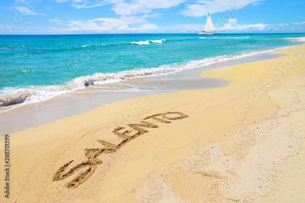 Obraz Summer in Puglia, sailing on the Salento sea, Italy