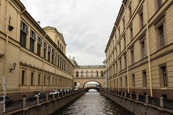 Fototapeta Winter Canal - a canal in Saint Petersburg, Russia, connecting Bolshaya Neva with Moika River in the vicinity of Winter Palace.