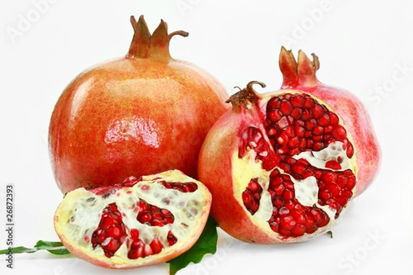 Obraz Гранат на белом фоне