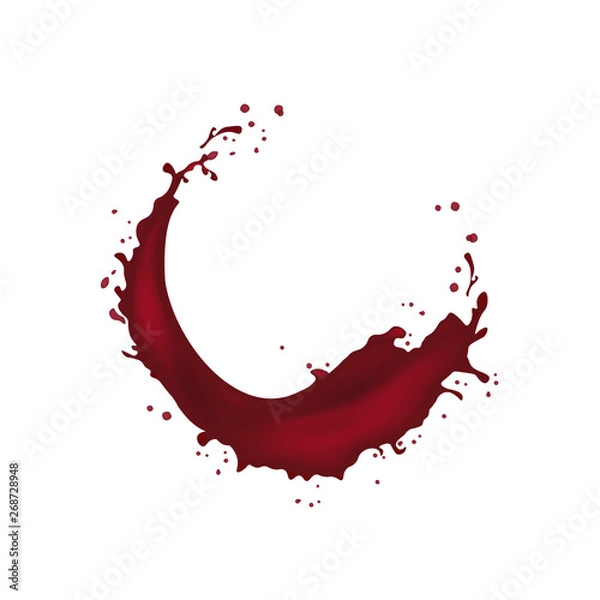 Obraz Juice splash design element. Product package design.