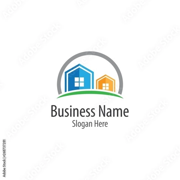 Obraz Property logo template vector icon illustration