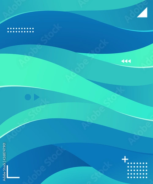 Fototapeta colorful wave vector graphic element
