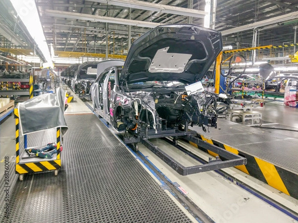 Obraz Electric Vehicle process manufacturing