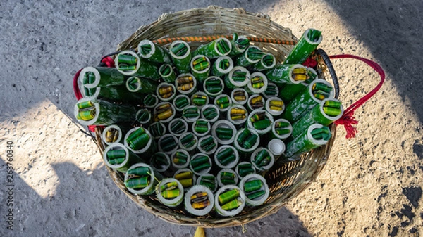 Fototapeta bamboo sticky rice