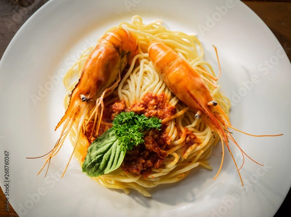 Fototapeta spaghetti