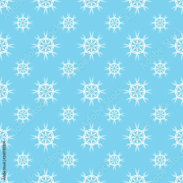 Obraz Vector seamless pattern with snowflakes. Winter background.