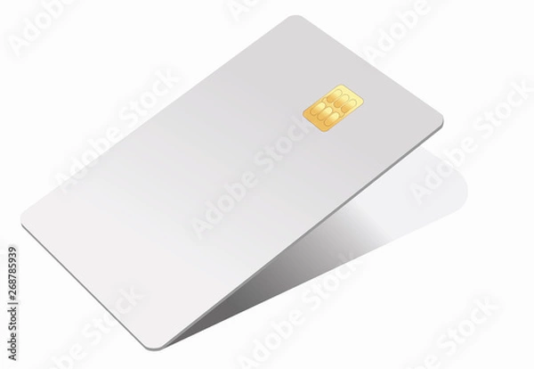 Fototapeta Credit card realistic mockup. Business and finance concept. vector eps 10