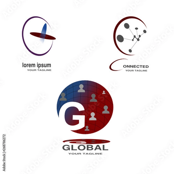 Fototapeta Modern logo collection vector