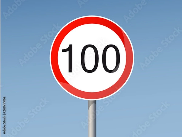 Obraz 100 km/h