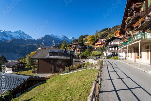 Obraz Murren village in Swiss apls, Switzerland