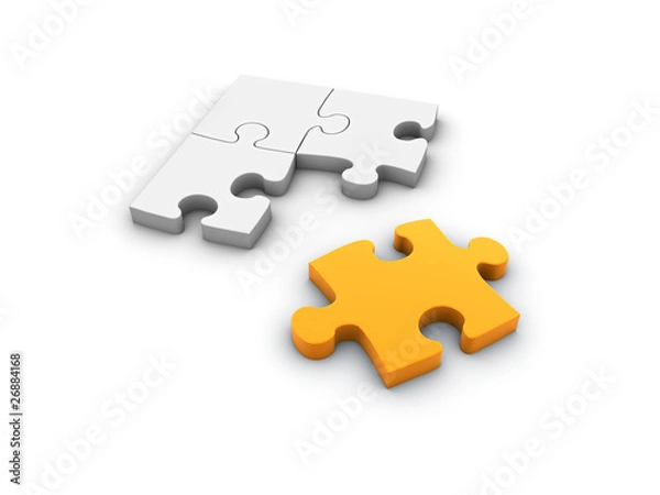 Obraz individuality puzzle