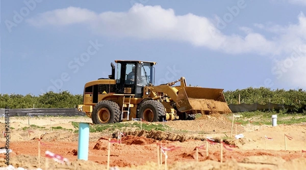 Obraz bulldozer