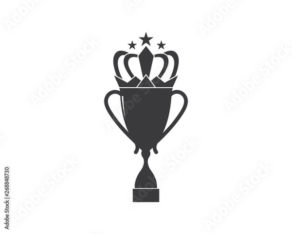 Obraz trophy logo icon vector