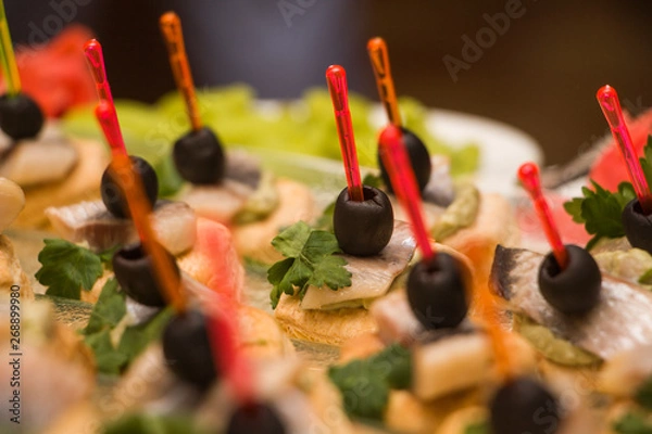 Obraz canape food