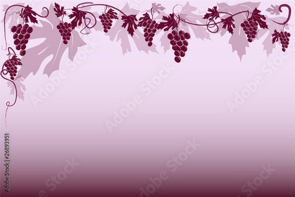 Obraz Tło czerwone winogrona