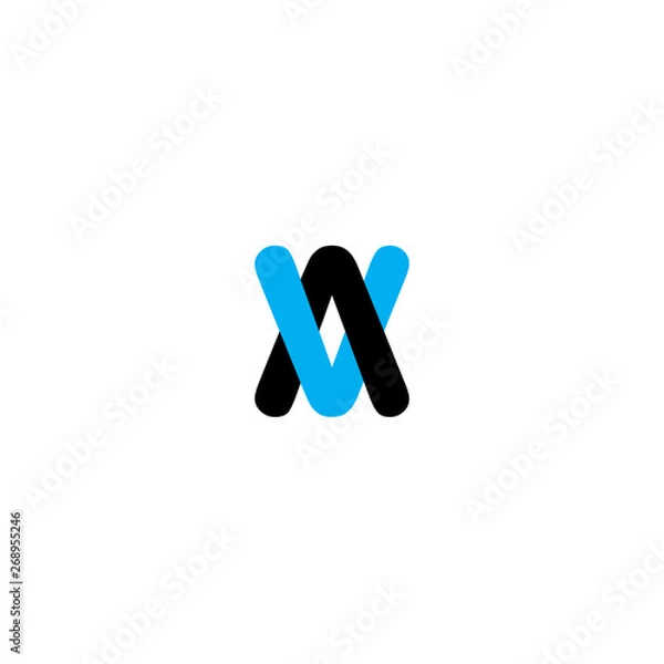 Obraz initial letter av logo vector