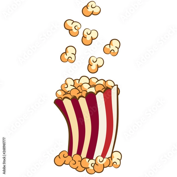 Obraz popcorn vector graphic clipart design