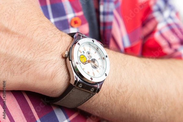 Fototapeta Closeup of wrist watch