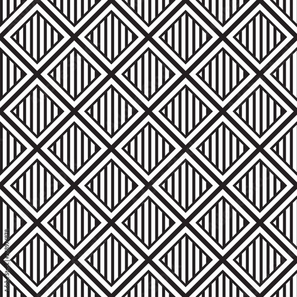 Obraz Vector white background with geometric shapes. seamless pattern