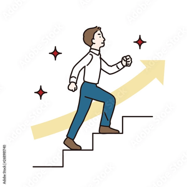 Obraz 成長・スキルアップする社会人の男性