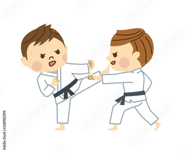 Fototapeta 空手をする男性