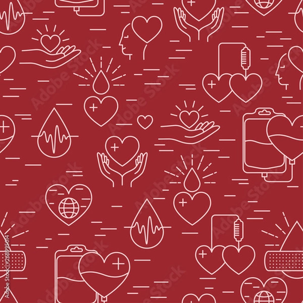 Obraz Donation Blood pattern