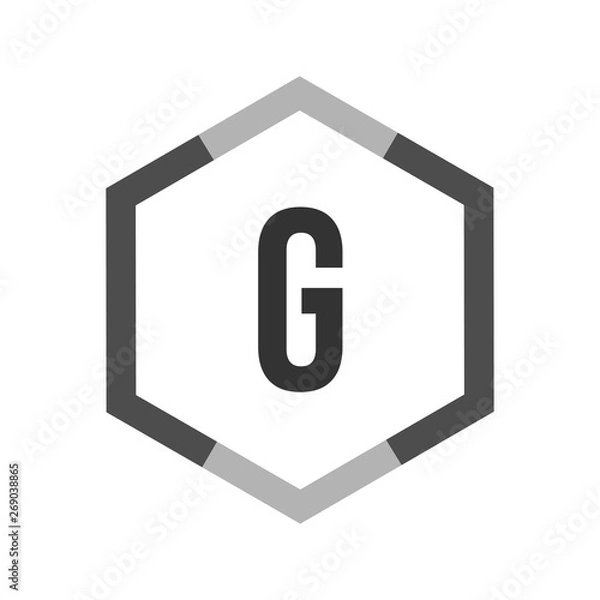 Obraz Initial Letter Logo G Template Vector Design