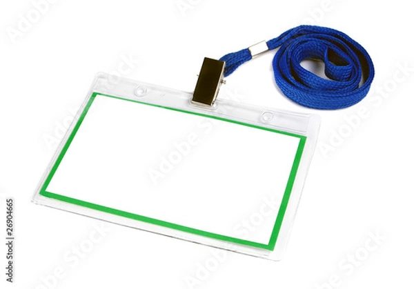Fototapeta card empty ID badge