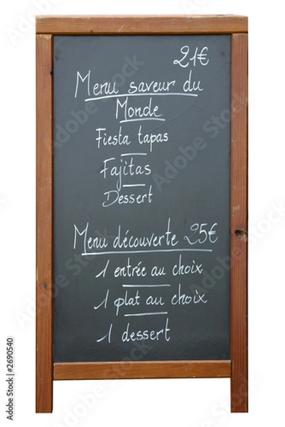 Obraz menu de restaurant - restaurant board
