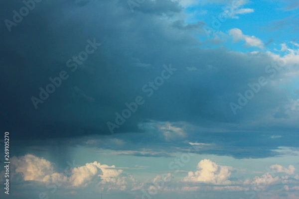 Obraz summer spring cloudy blue sky