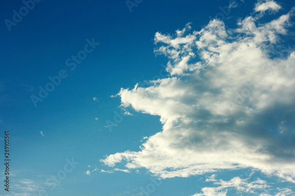 Obraz summer spring cloudy blue sky