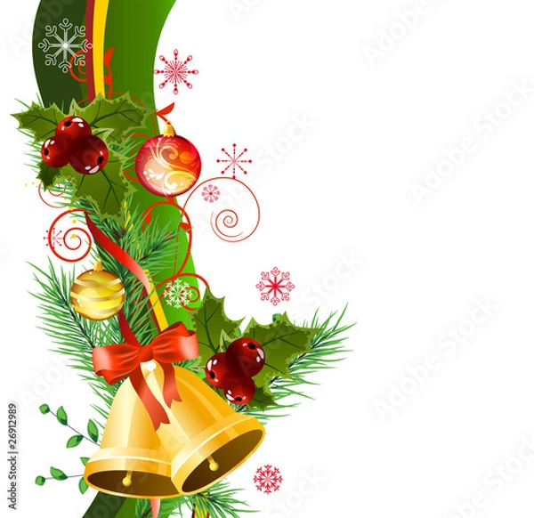 Obraz Christmas design element with bells