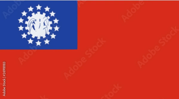 Obraz Drapeau de la Birmanie