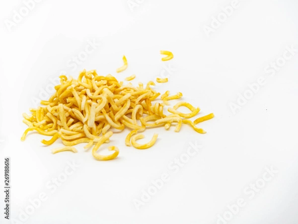 Fototapeta Instant noodles, isolated on white background 