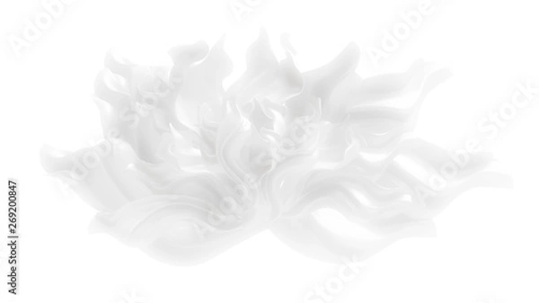 Obraz Luxury elegant background with silk drapery. 3d illustration, 3d rendering.