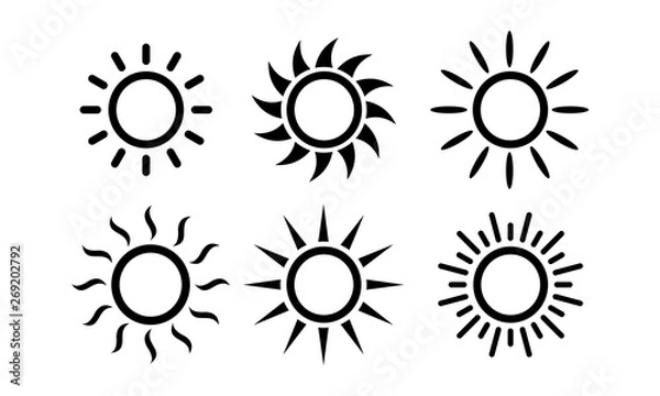 Fototapeta Sun Set icon symbol vector
