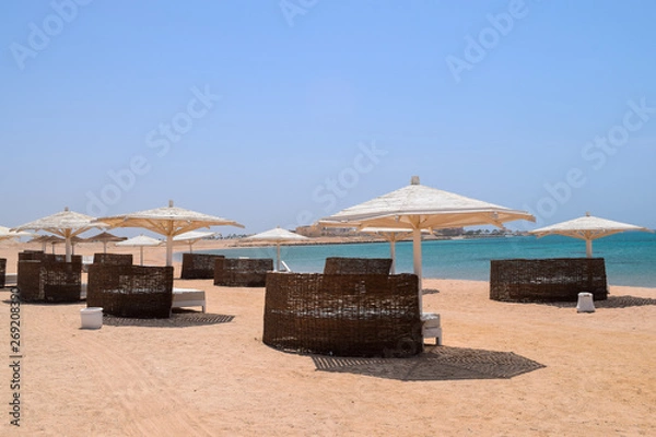 Obraz White beach Soma bay Hurghada Egypt