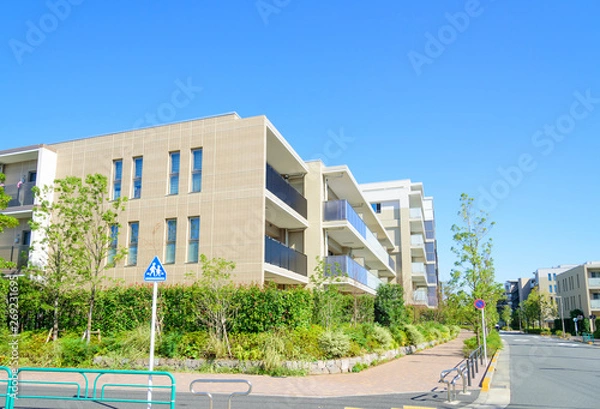 Fototapeta 低層型の高級分譲マンション