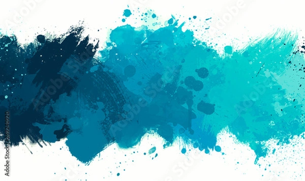 Obraz bright Abstract watercolor drawing on a paper image	