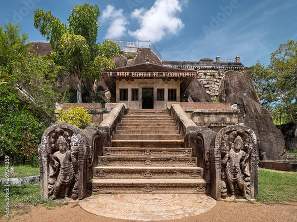Obraz Isurumuniya temple in Anuradhapura, Sri Lanka