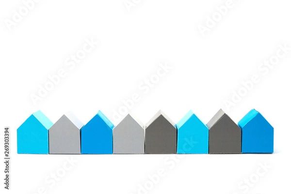 Obraz Concept of houses, looking for the ideal house