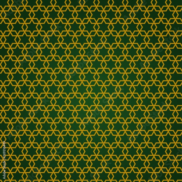 Obraz hexagon geometric abstract decoration shape vector illustration background 