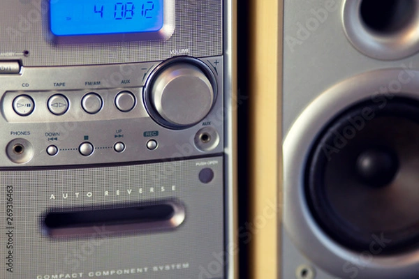 Fototapeta Audio Compact Component Mini Stereo System