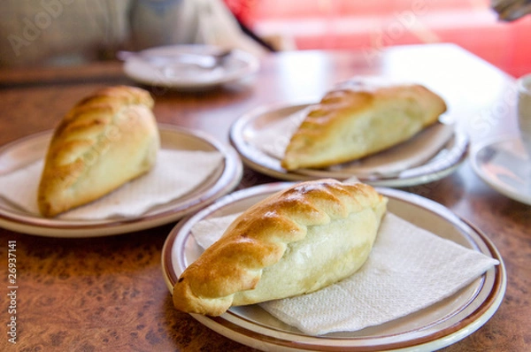 Fototapeta bake on the plate