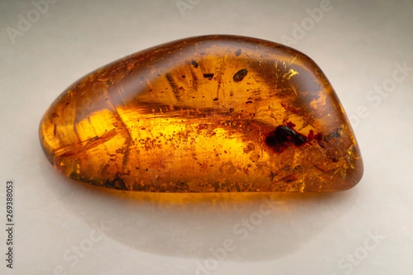 Obraz Red yellow amber stone piece