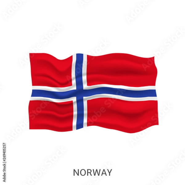 Fototapeta Flag of Norway