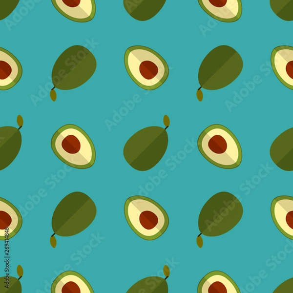 Fototapeta Apple Pattern with a beautiful flat background